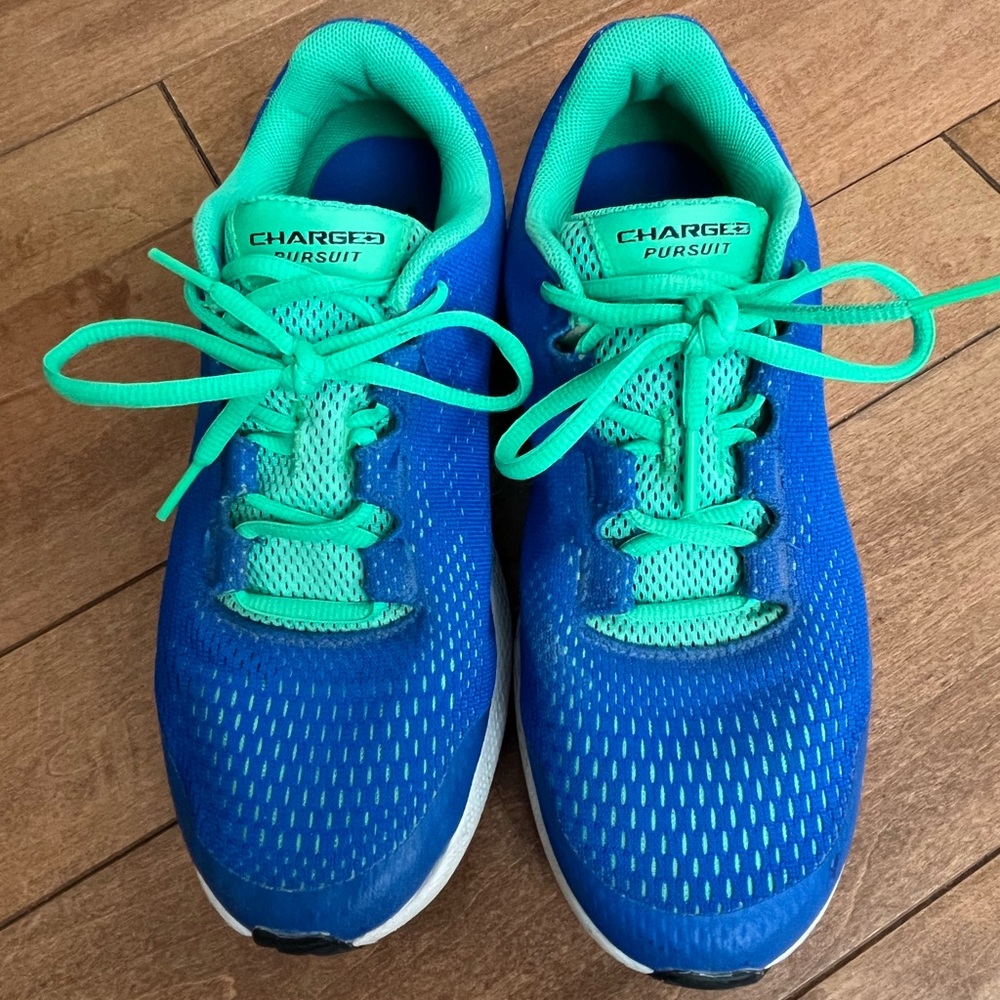 Under Armour Blue and Green Running Shoes
